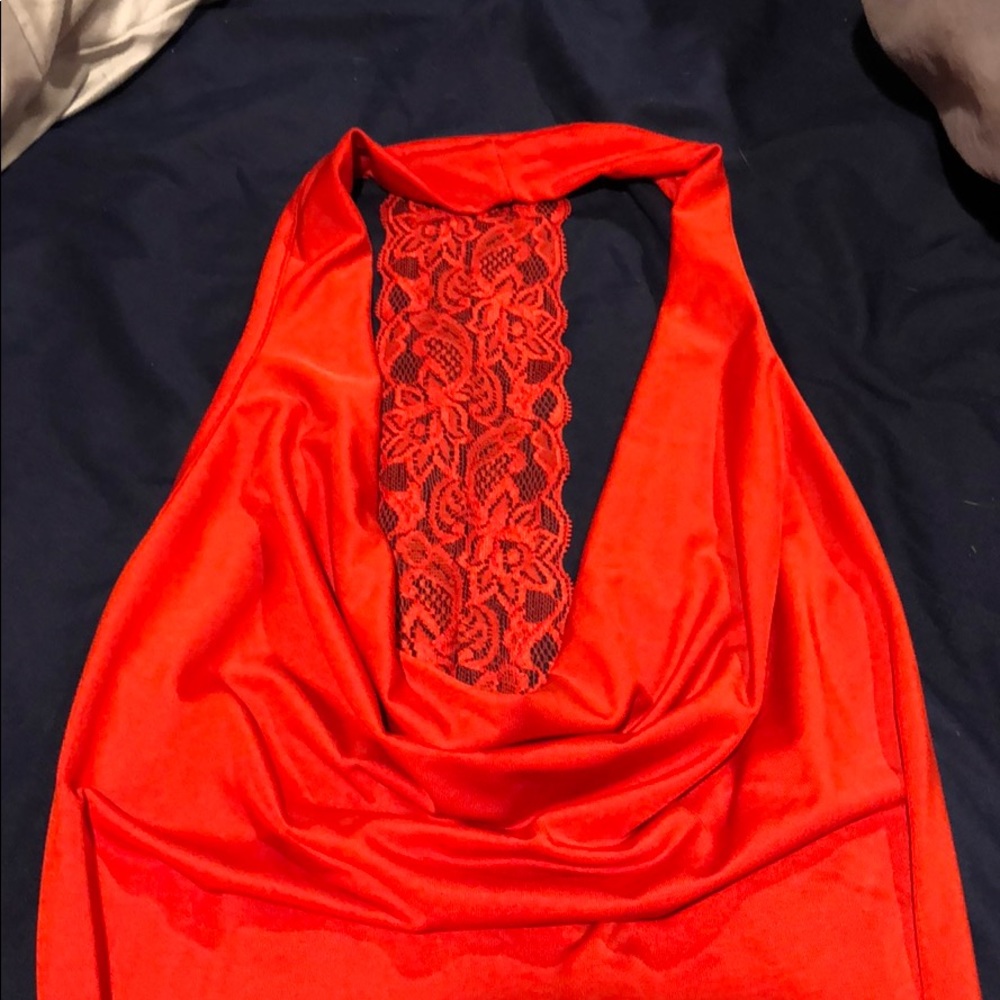 Red Bodycon Dress - Picture 3 of 4